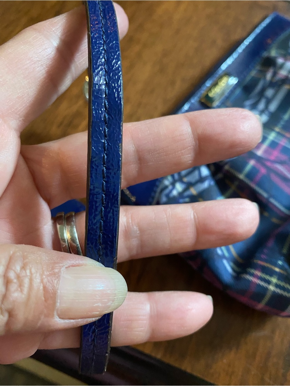 Coach Poppy Plaid wristlet - Picture 7 of 9